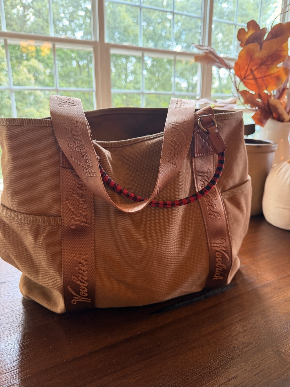 Woolrich Canvas Tote Bag in Tan